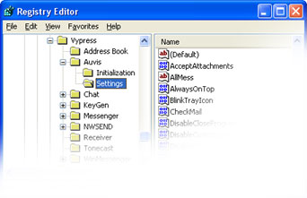 Registry Editor Screenshot